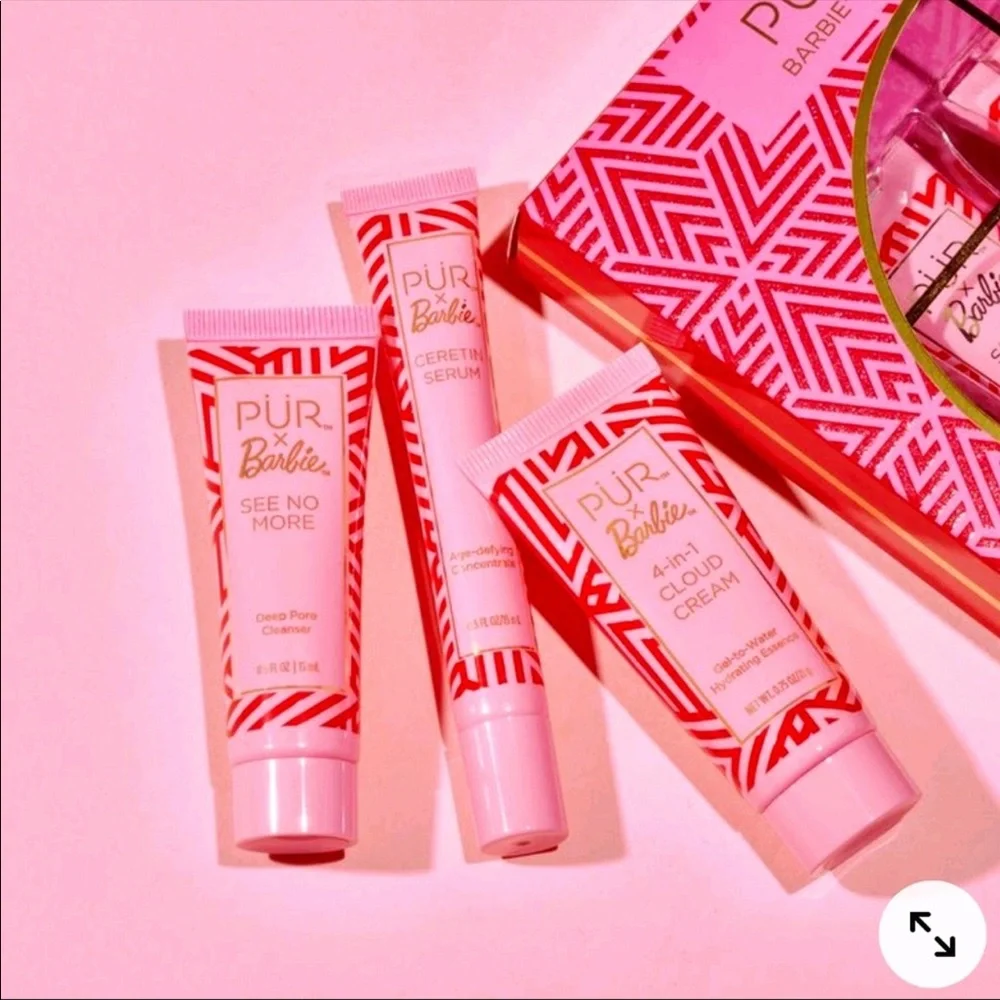 PUR X Barbie Signature 3-Piece Skincare Sampler CLEAN BEAUTY NIB